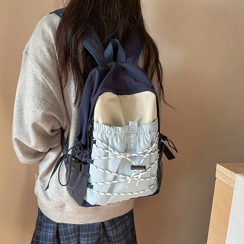 XIANGSU Nylon Backpack Unisex Multicolor-1