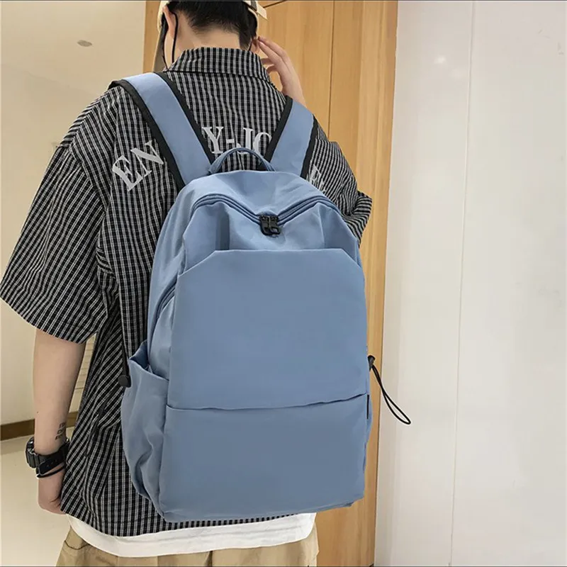 XIANGSU Nylon Backpack Unisex White/Black/Blue/Green-8