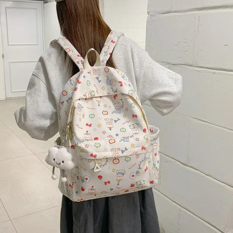 XIANGSU Nylon Backpack Regular Women's Multicolor-6