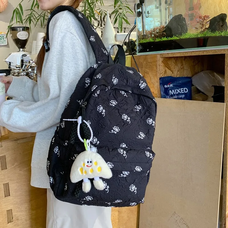 XIANGSU Nylon Backpack Women's Multicolor-29