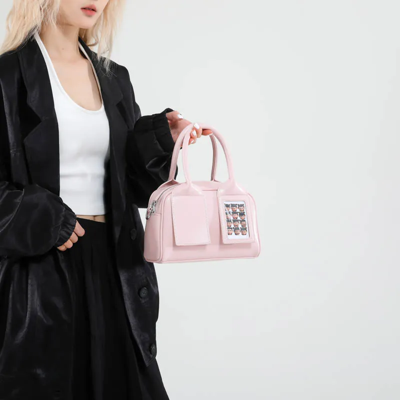 XIANGSU PU Shoulder Bag, Crossbody Bag, Handbag Women's Silver/Pink/Ecru/Burgundy/Brown/Black-12