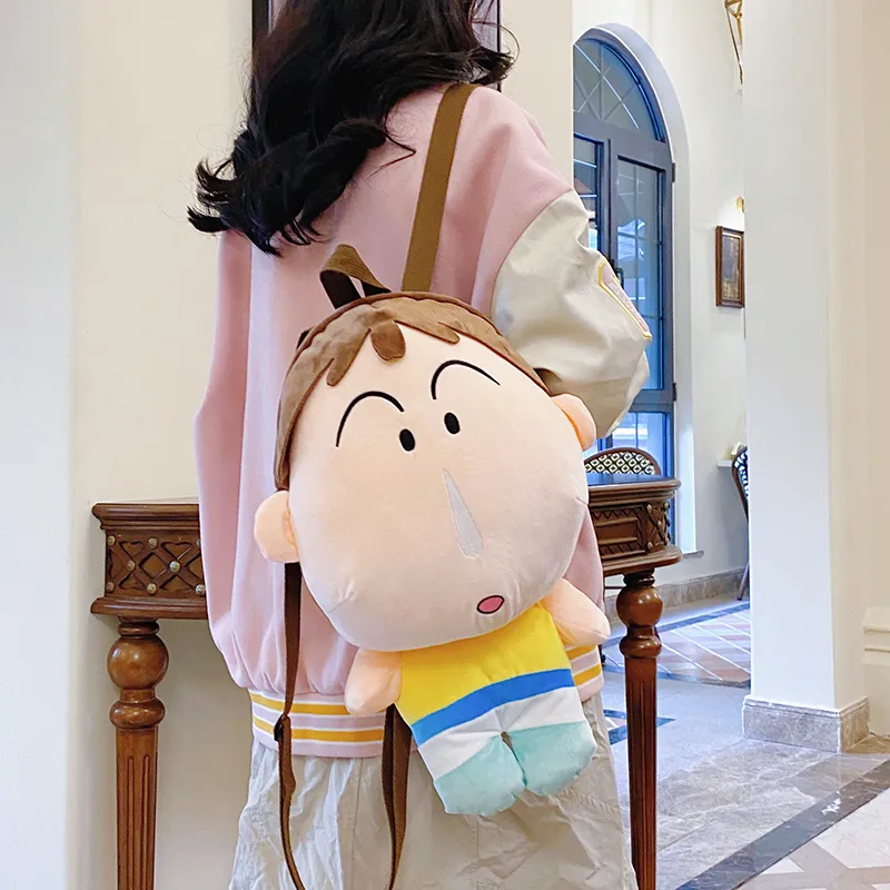 XIANGSU Plush Backpack Unisex Skin/White-4