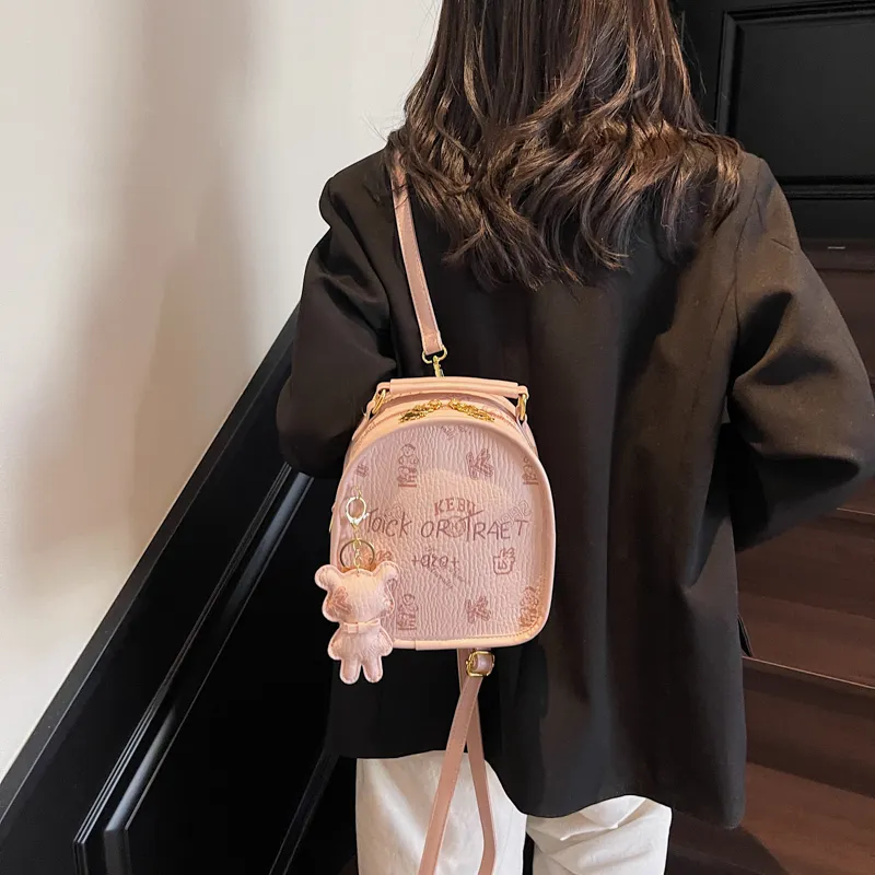 XIANGSU PU Backpack Women's Multicolor-3