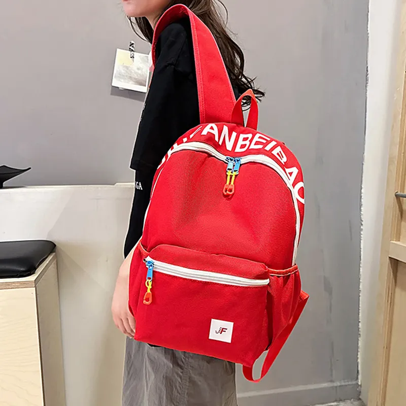XIANGSU Nylon Backpack Women's Blue & Yellow/Pink & Blue/Pink/Red-18