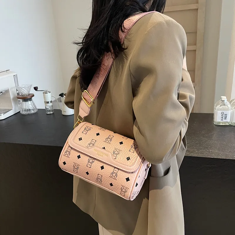 XIANGSU PU Crossbody Bag Shoulder Bag Regular Women's Pink/Black & White/Black/Ecru/Brown-1