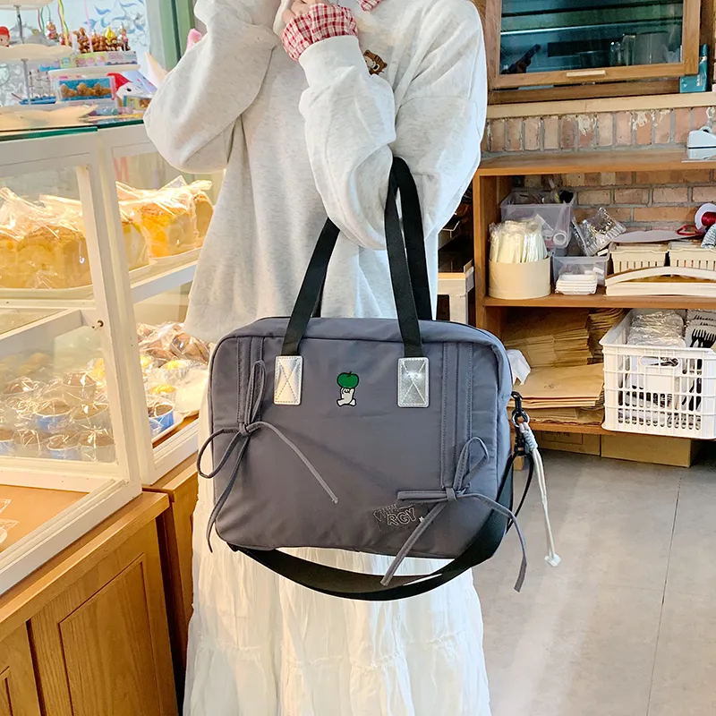XIANGSU Nylon Fabric Shoulder Bag, Crossbody Bag, Handbag Women's Multicolor-8