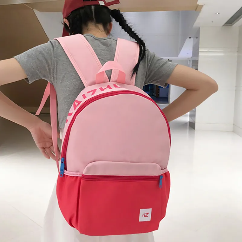 XIANGSU Nylon Backpack Women's Blue & Yellow/Pink & Blue/Pink/Red-11