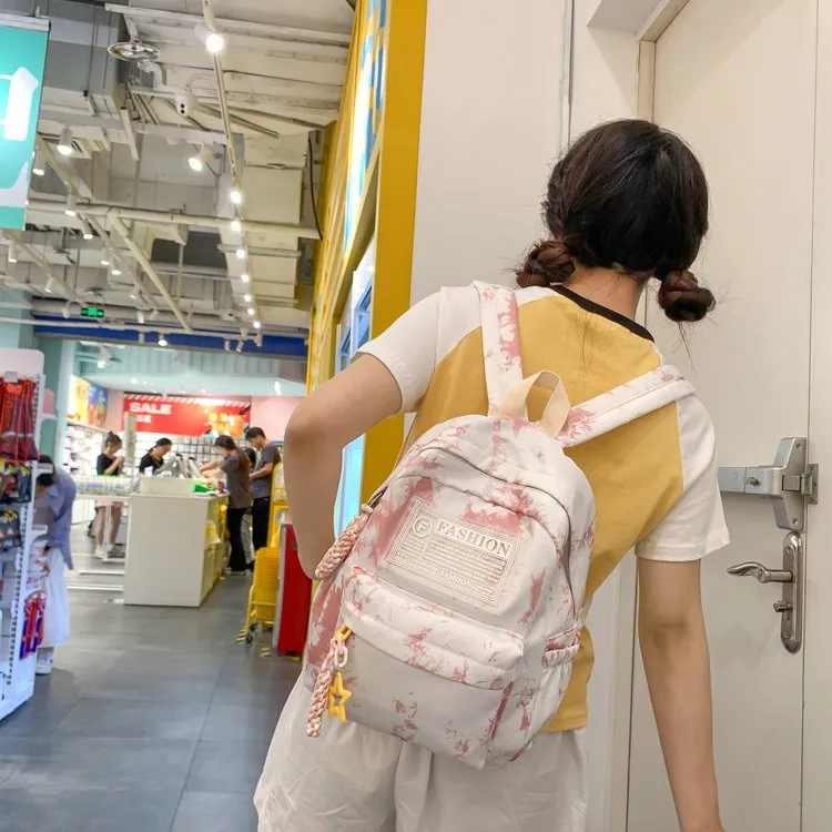 XIANGSU Nylon Backpack Regular Unisex Multicolor-4