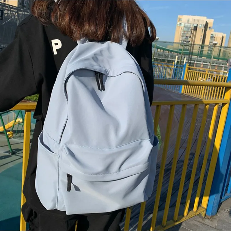 XIANGSU Nylon Backpack Unisex Red/White/Blue/Black-12