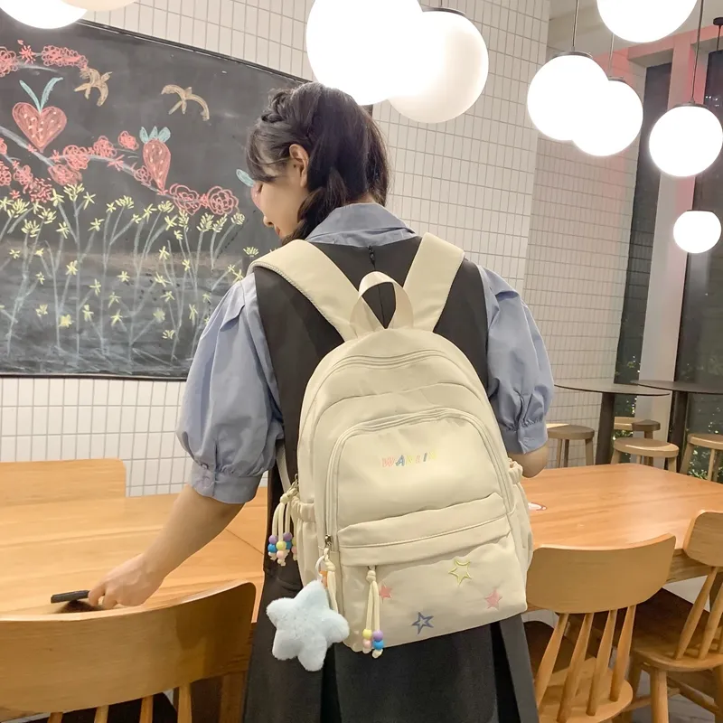 XIANGSU Nylon Backpack Unisex Multicolor-3
