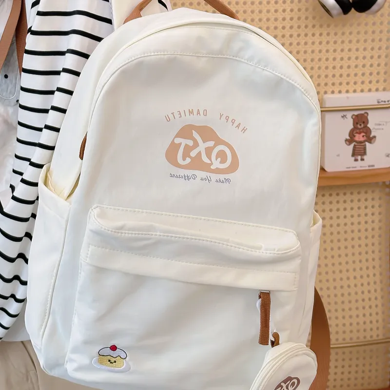 XIANGSU Nylon Fabric Backpack Women's Multicolor-3