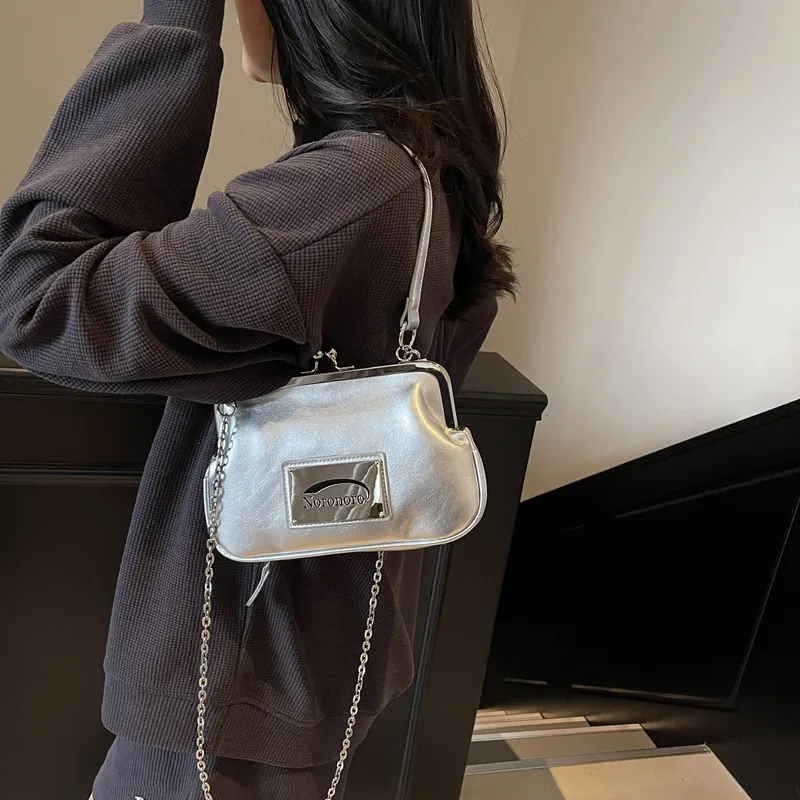 XIANGSU PU Shoulder Bag Regular Women's Pink/Blue/White/Silver/Black-16