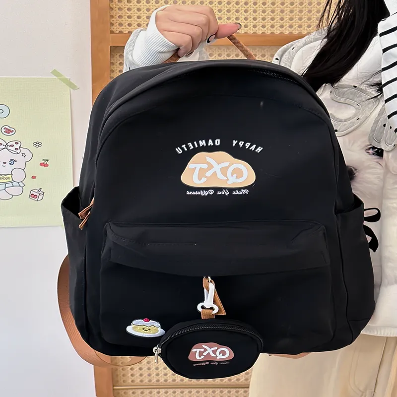 XIANGSU Nylon Fabric Backpack Women's Multicolor-6
