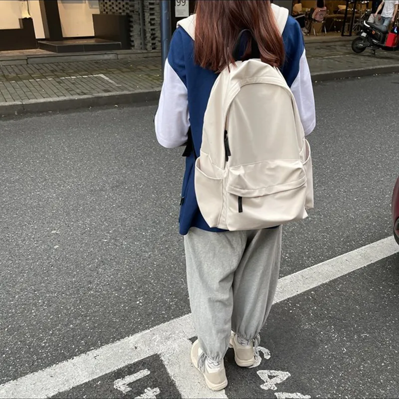 XIANGSU Nylon Backpack Unisex Red/White/Blue/Black-6