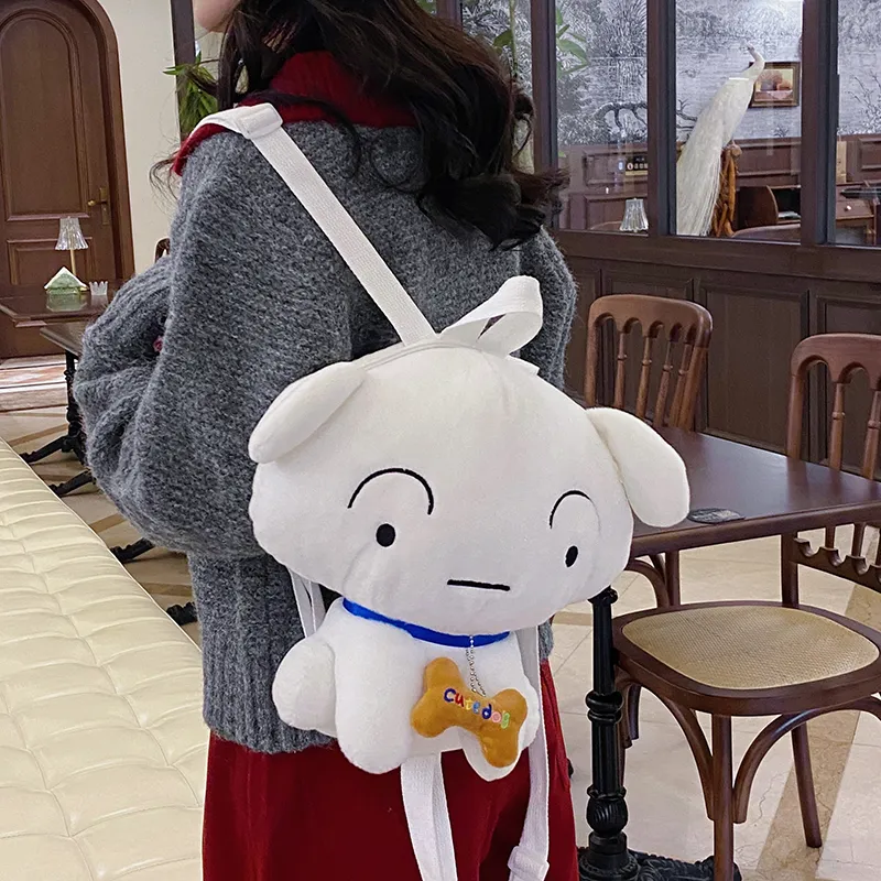 XIANGSU Plush Backpack Unisex Skin/White-10