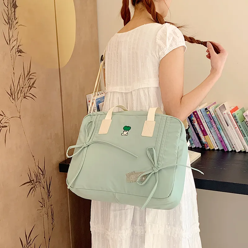 XIANGSU Nylon Fabric Shoulder Bag, Crossbody Bag, Handbag Women's Multicolor-5