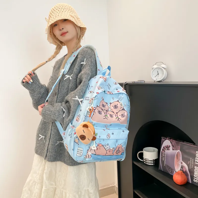 XIANGSU Canvas Backpack Women's Multicolor-2