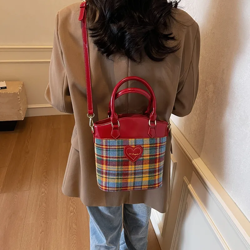 XIANGSU PU Handbag Regular Women's Red-5