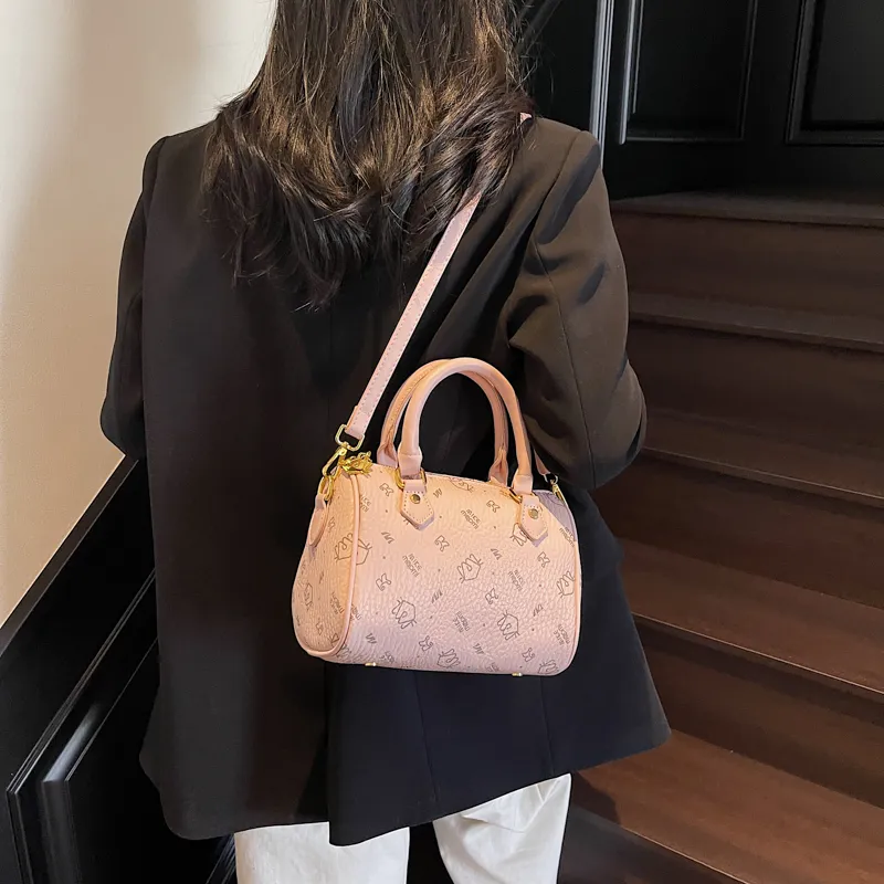 XIANGSU PU Shoulder Bag Regular Women's Brown/Ecru/Pink/Black-17