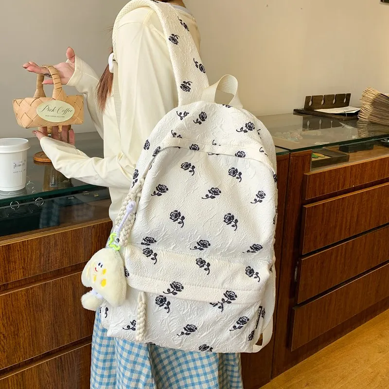 XIANGSU Nylon Backpack Women's Multicolor-21