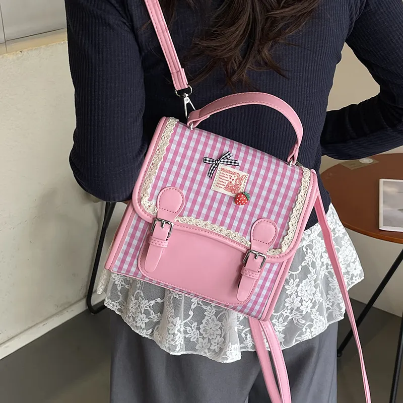 XIANGSU PU Backpack Women's Multicolor-10