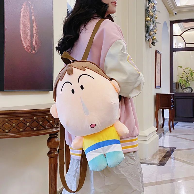 XIANGSU Plush Backpack Unisex Skin/White-2