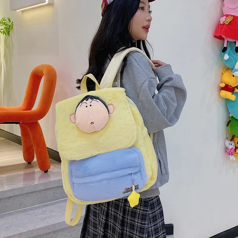XIANGSU Plush Backpack Regular Women's Multicolor-8
