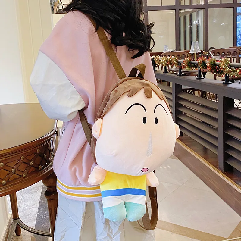 XIANGSU Plush Backpack Unisex Skin/White-5