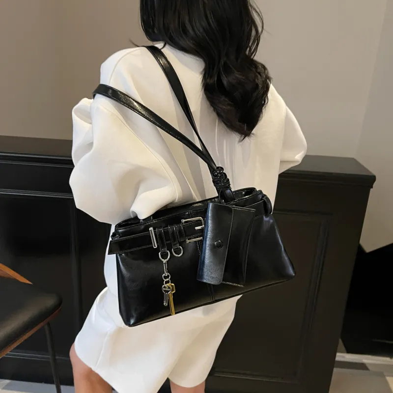 XIANGSU PU Shoulder Bag Regular Women's White/Silver/Black/Blue/Pink-13