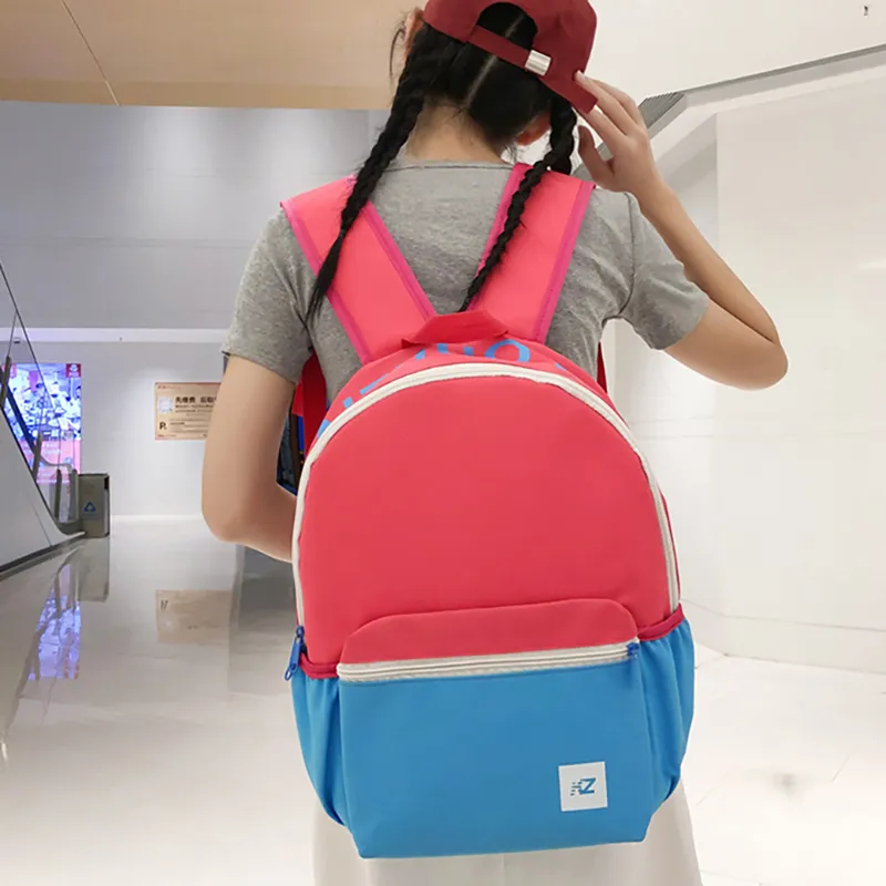 XIANGSU Nylon Backpack Women's Blue & Yellow/Pink & Blue/Pink/Red-6