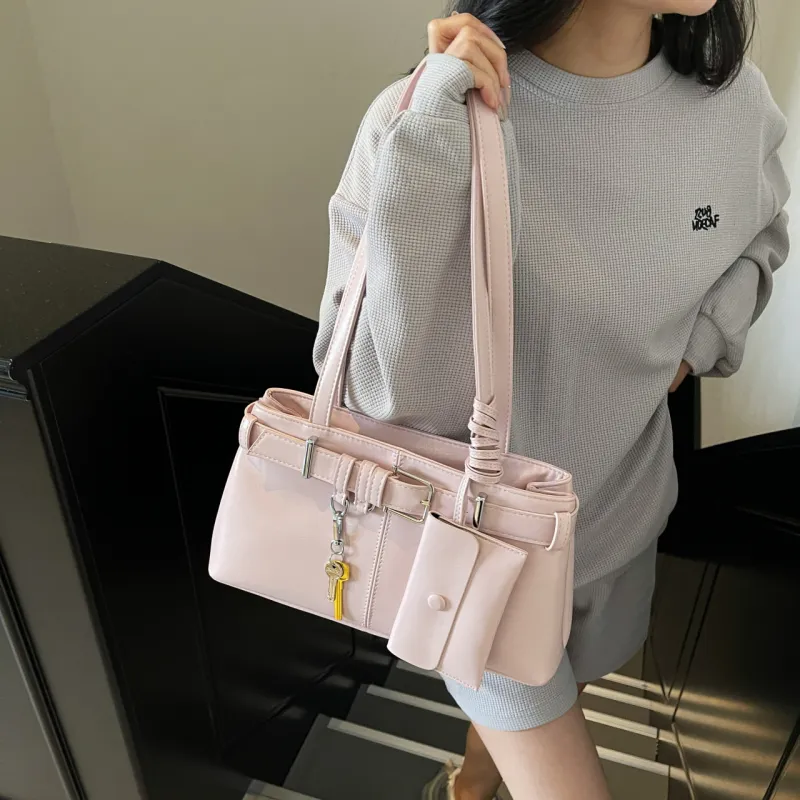XIANGSU PU Shoulder Bag Regular Women's White/Silver/Black/Blue/Pink-26