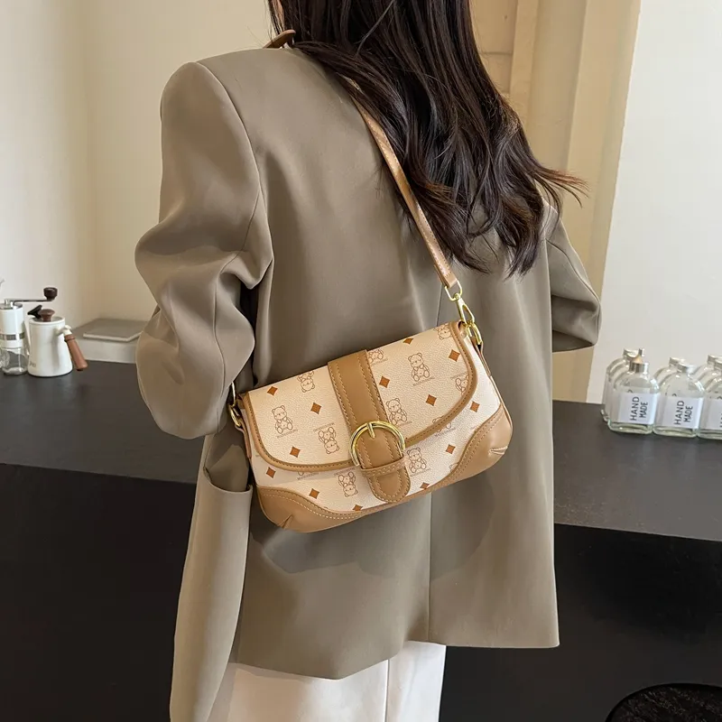 XIANGSU PU Crossbody Bag Shoulder Bag Regular Women's Pink Black/Ecru/Brown-12