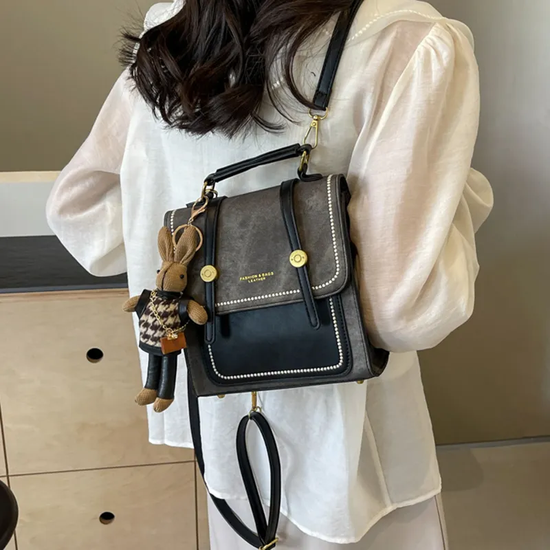 XIANGSU PU Backpack Women's Multicolor-9