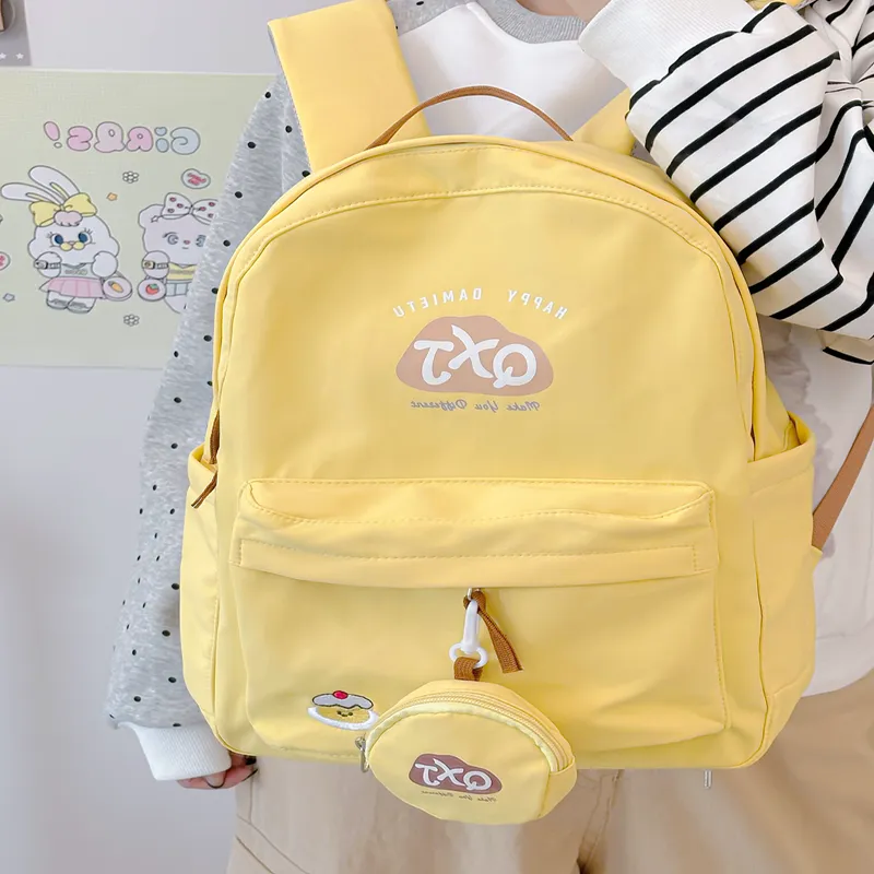 XIANGSU Nylon Fabric Backpack Women's Multicolor-13