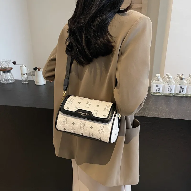 XIANGSU PU Crossbody Bag Shoulder Bag Regular Women's Pink/Black & White/Black/Ecru/Brown-7