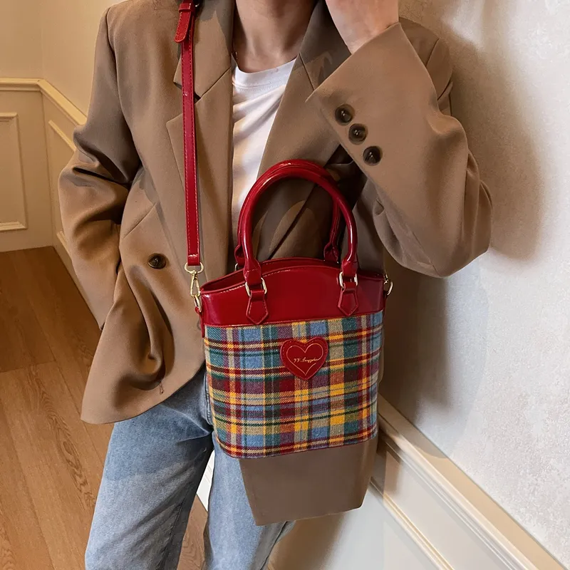 XIANGSU PU Handbag Regular Women's Red-1