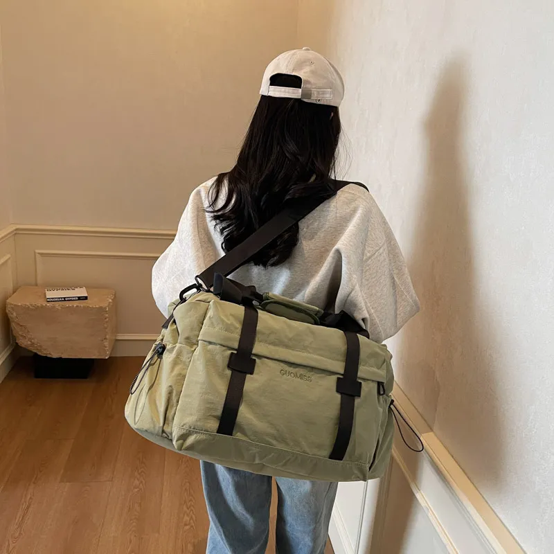 XIANGSU Canvas Bag Travel Bag Unisex Multicolor-4