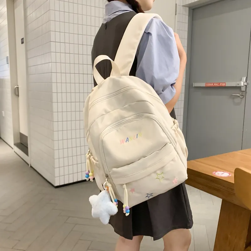 XIANGSU Nylon Backpack Unisex Multicolor-6