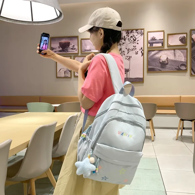 XIANGSU Nylon Backpack Unisex Multicolor-11