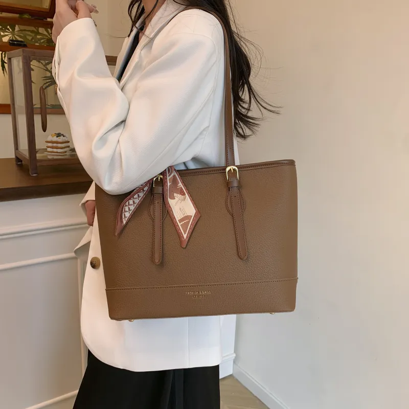XIANGSU Pu Shoulder Bag Women's White/Black/Khaki/Brown-19