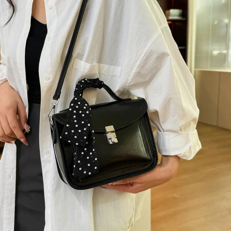 XIANGSU PU One Shoulder Handbags Women's White/Pink/Black/Silver-16