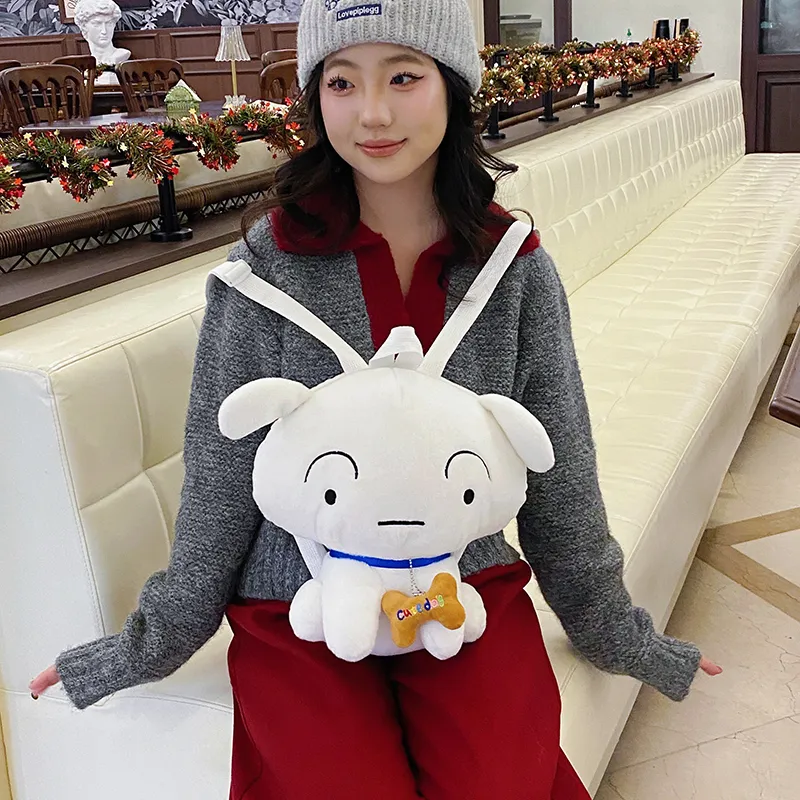 XIANGSU Plush Backpack Unisex Skin/White-8