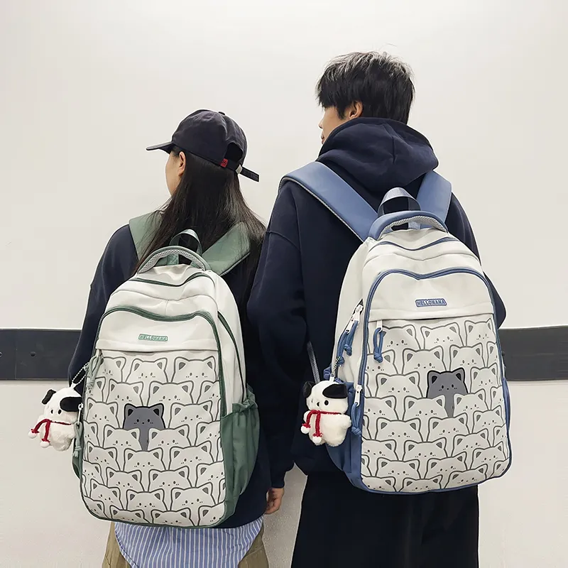 XIANGSU Nylon Backpack Regular Unisex Multicolor-16