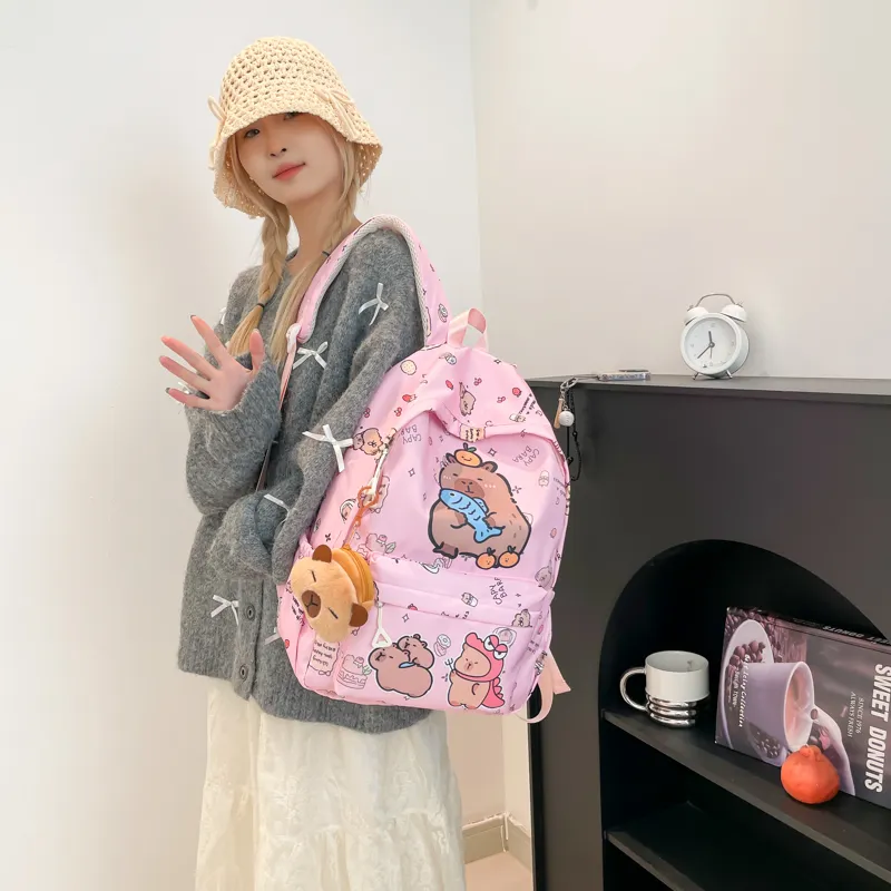 XIANGSU Canvas Backpack Women's Multicolor-8