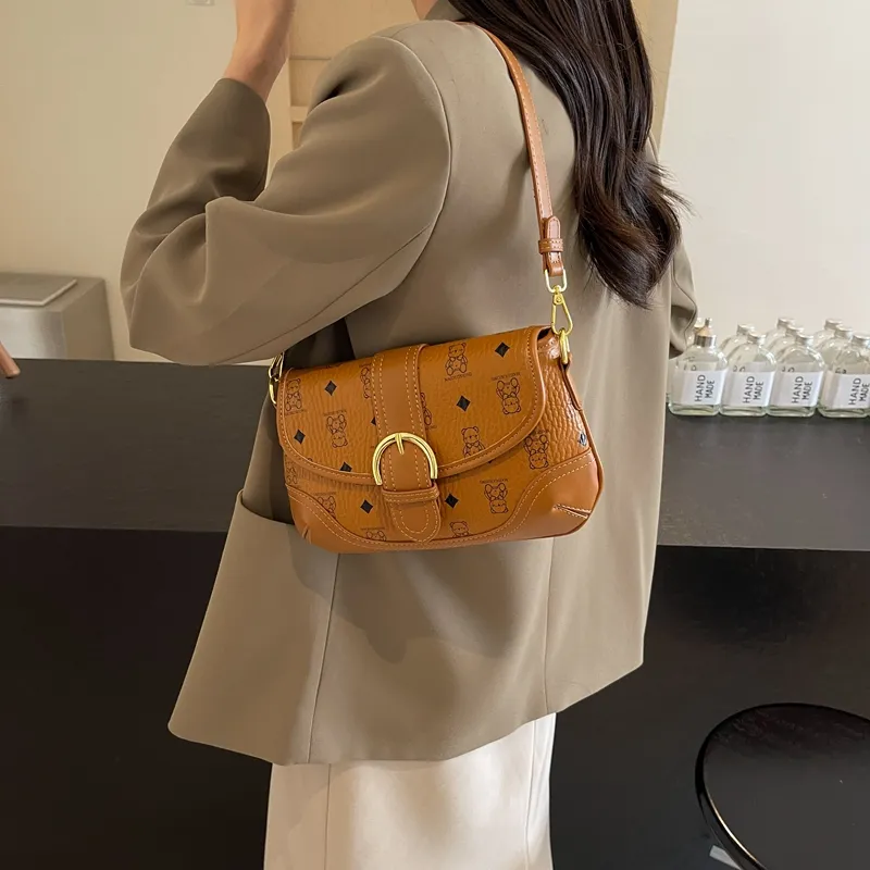 XIANGSU PU Crossbody Bag Shoulder Bag Regular Women's Pink Black/Ecru/Brown-19