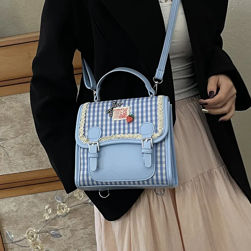 XIANGSU PU Backpack Women's Multicolor-4