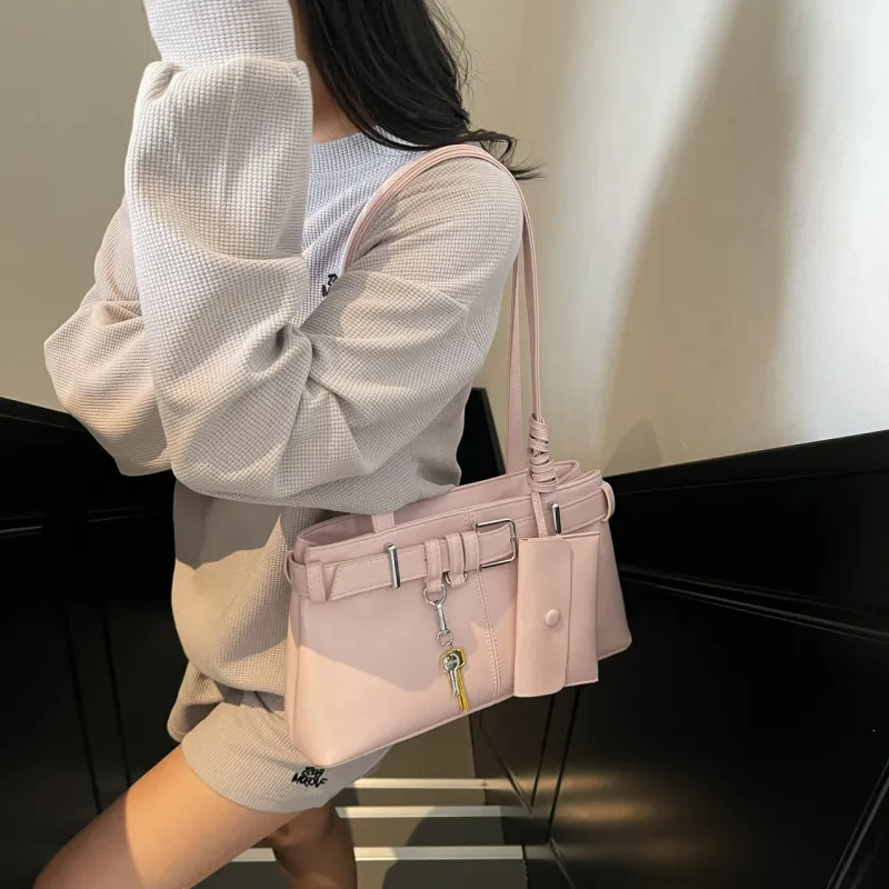 XIANGSU PU Shoulder Bag Regular Women's White/Silver/Black/Blue/Pink-29