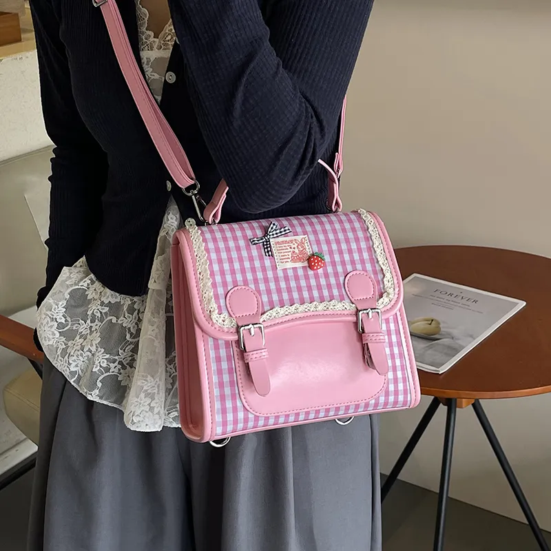 XIANGSU PU Backpack Women's Multicolor-11