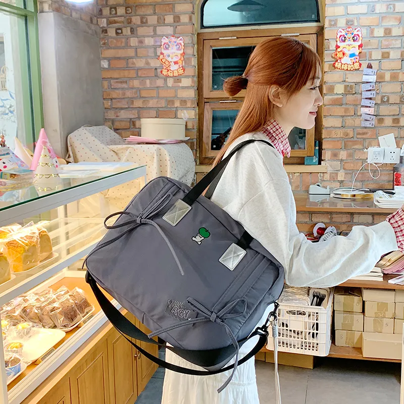 XIANGSU Nylon Fabric Shoulder Bag, Crossbody Bag, Handbag Women's Multicolor-9