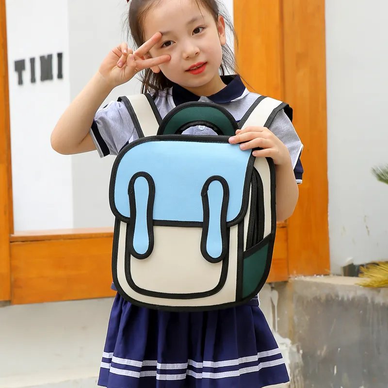 XIANGSU Nylon Backpack Women's Blue/Green/Red-2